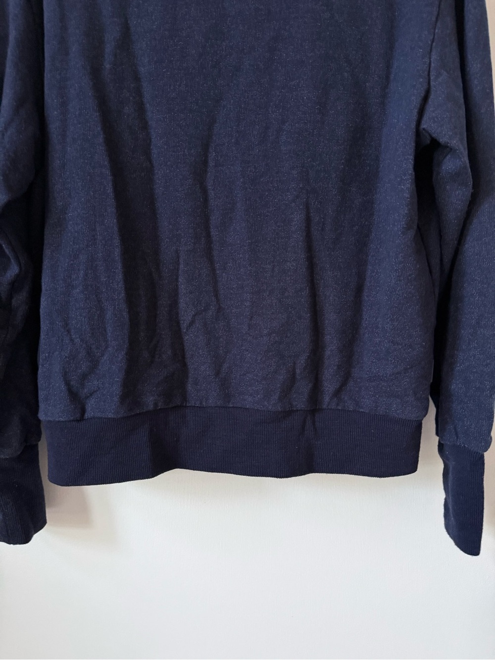 Icebreaker Central Wool Blend Crew Neck Sweatshirt in Twilight Navy - Picture 9 of 12